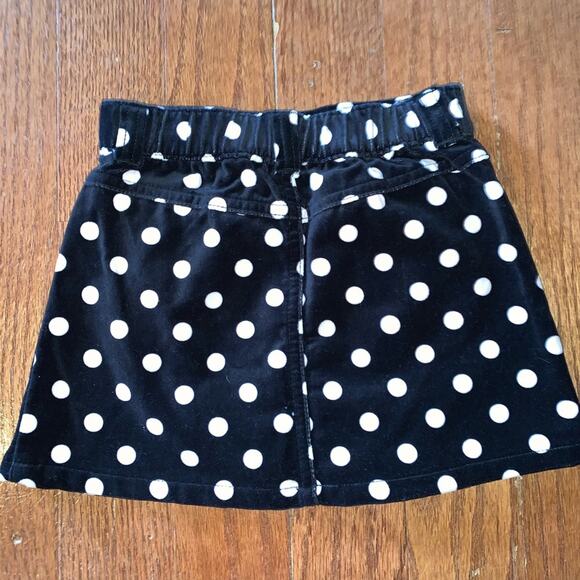 Gymboree Polka Dot Bow tie Skirt with Bloomers Girls 3T Black/ Pink - Picture 2 of 4
